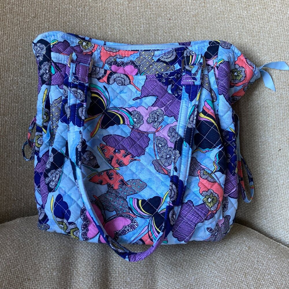 Vera Bradley Glenna Satchel in Butterfly By